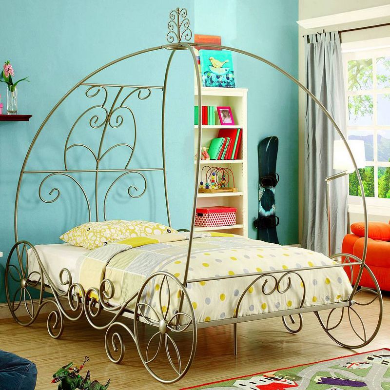 Twin Heaton Princess Carriage Canopy Kids' Bed - miBasics, 3 of 7