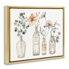 Stupell Industries Antique Floral Bouquets in Jars Floating Frame Canvas Art - 2 of 4