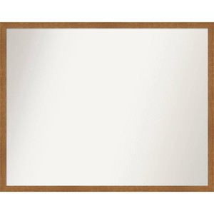 29" x 23" Non-Beveled Carlisle Blonde Narrow Wood Wall Mirror - Amanti Art - 1 of 4