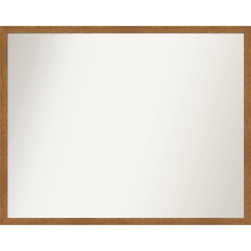 29&#34; x 23&#34; Non-Beveled Carlisle Blonde Narrow Wood Wall Mirror - Amanti Art, 1 of 10