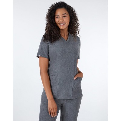thumbnail image 2 of Hanes Women's Healthcare Top, Moisture-Wicking Stretch Scrub 2 of 9