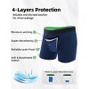 TIICHOO Washable Incontinence Underwear for Men Cotton Leak Proof Boxers Briefs 5 Pack - 4 of 4