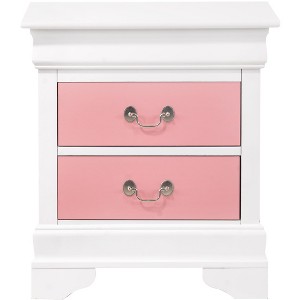 Passion Furniture Louis Philippe 2-Drawer Nightstand (24 in. H X 22 in. W X 16 in. D) - 1 of 4