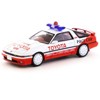 Toyota Supra RHD (Right Hand Drive) White and Red "Pace Car" "Hobby64" Series 1/64 Diecast Model Car by Tarmac Works - 2 of 3