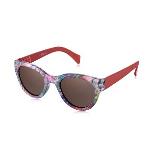Sunglasses Womens Trendy Retro Floral Designs | Polarized Lens UV Protection | Round Cat Eye Frame | Casual & Active - 1 of 4