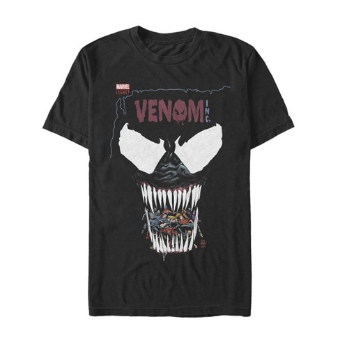 Men's Marvel Legacy Venom Bite T-shirt - Black - X Large : Target