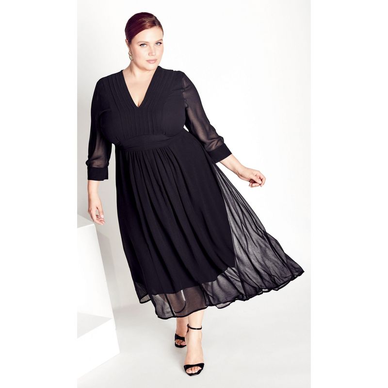 Women's Plus Size After Dark Dress - black | ARNA YORK, 1 of 6