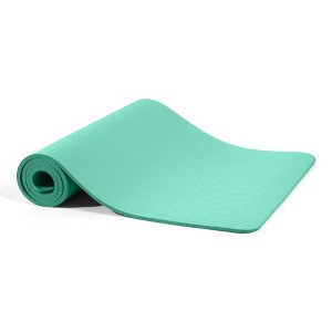 Gulches Yoga mat, 1/2 inch ultra-thick high-density practice mat with straps, suitable for all kinds of yoga practice, a variety of colors - 1 of 4