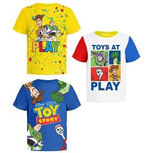 Disney Toy Story Pixar T-Shirt (Sets) Woody Buzz Lightyear Jessie Rex Hamm MrPotato Forky Slinky Dog Toddler/Birthday Kids Clothes - 1 of 2
