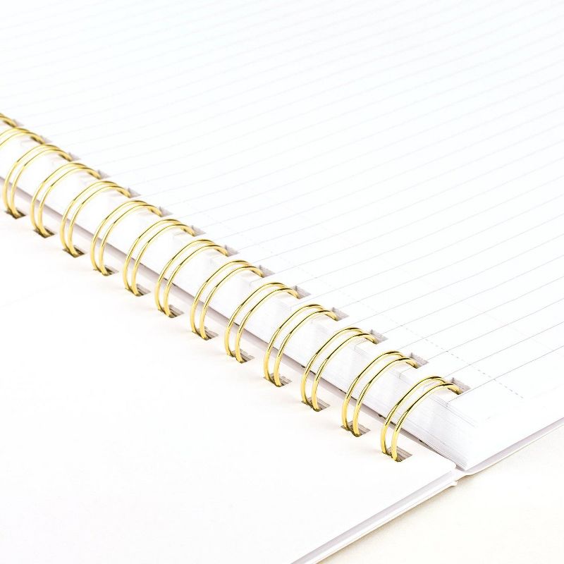 Sugar Paper Essentials 100pg Ruled Notebook 11&#34;x9.625&#34; Spiral White Dot, 3 of 7
