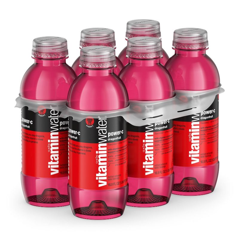 vitaminwater power-c dragonfruit - 6pk/16.9 fl oz Bottles, 5 of 11