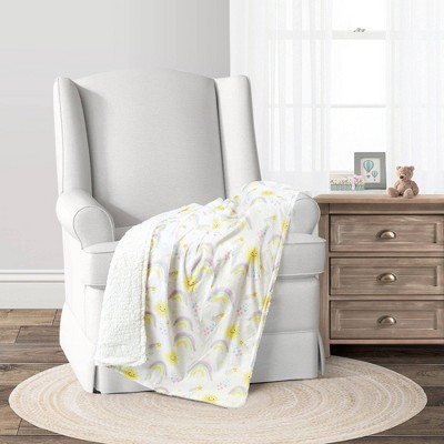 Lush Décor Soft Faux Shearling Baby Blanket