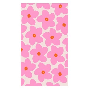 Daily Regina Designs Abstract Retro Flower Pink Tablecloth - Deny Designs - 1 of 3