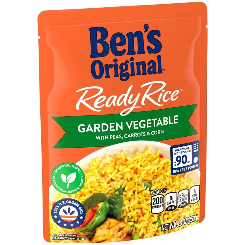 Ben&#39;s Original Ready Rice Garden Vegetable Microwavable Pouch - 8.8oz, 4 of 8