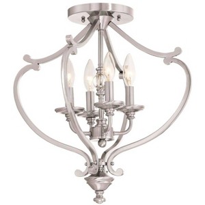 Minka Lavery Savannah Row 18" Wide Brushed Nickel Ceiling Light - 1 of 3