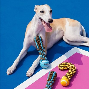 ZEZE Mark Rope & Tennis Ball Dog Toy - 1 of 4