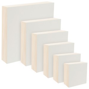Da Vinci Pro Ultra Smooth Gesso Wood Panel Bundle - White Acrylic Polymer Gesso Panels for Artists, Painting, Oils, Acrylics, & More! - 2" Squares - 1 of 4