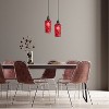 River of Goods 4.75" 1-Light Apollo Glass and Metal Pendant Red: Contemporary Adjustable Ceiling Fixture - 4 of 4