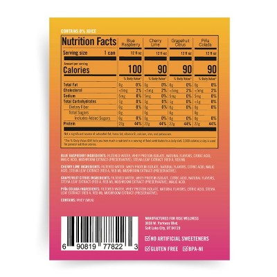 Protein Pop Variety Pack Flavoured Water - 4pk/12 fl oz