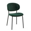 NicBex Boucle Fabric Dining Chairs Set of 4,Upholstered Armless Kitchen Chairs with Curved Back and Black Metal Legs for Dining Room,Kitchen - 4 of 4