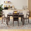 Acekool Washable Vintage Floral Area Rug, Non Slip Thin Low Pile Carpet for Living Room Bedroom Kitchen, Kid & Pet Friendly - 4 of 4