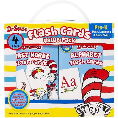 36 Dr Seuss Flash Cards Colors & Shapes Preschool Learning Educational Activity 