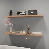 Vynxaria  47.3' Decorative Wall Shelf Set of 2 - Modern Floating Design - 2 of 4