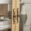 Airsurfer Lighted Curio Display Cabinet with Tempered Glass Doors, Mirrored Back & Adjustable Shelves, Bulb Included - 4 of 4