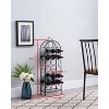 Kings Brand Furniture 23 Bottles Freestanding Floor Metal Wine Rack Stand, Liquor Bottle Holder Stand, Pewter - 3 of 3