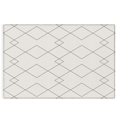Colour Poems Moroccan Minimalist I 4’ x 6 Rug - Deny Designs