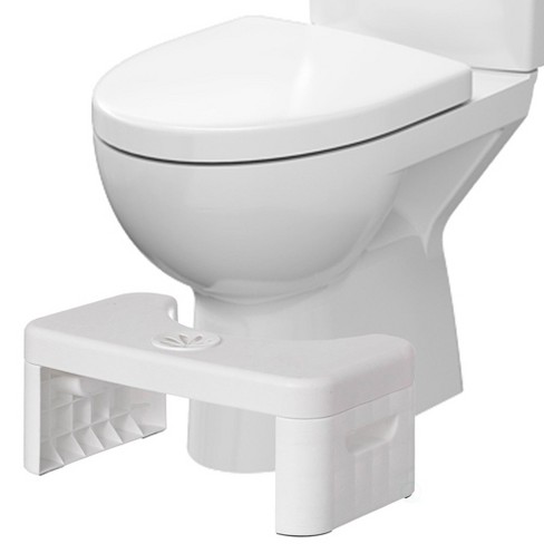 Squatty Potty The Original Bathroom Toilet Stool Height, White, 9 Inch  (Pack of 1) 