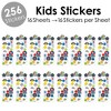 Big Dot of Happiness Calling All Knights and Dragons - Medieval Birthday Party Favor Kids Stickers - 16 Sheets - 256 Stickers - 2 of 4