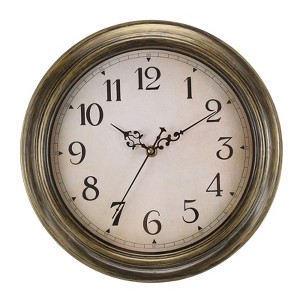 Unique Bargains Decorative Silent Non-Ticking Retro Country Wall Clock 12 Inch - 1 of 4