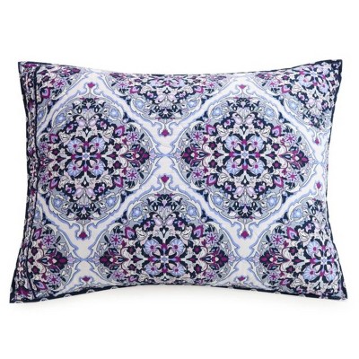 Standard Regal Rosette Pillow Sham Purple - Vera Bradley