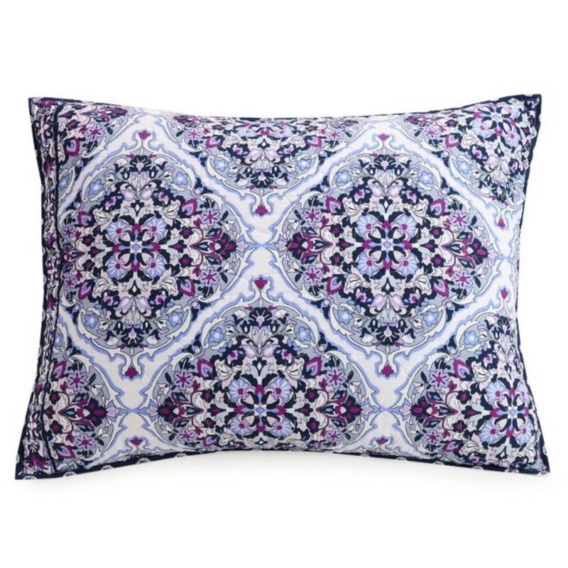 King Regal Rosette Pillow Sham Purple - Vera Bradley, 1 of 5
