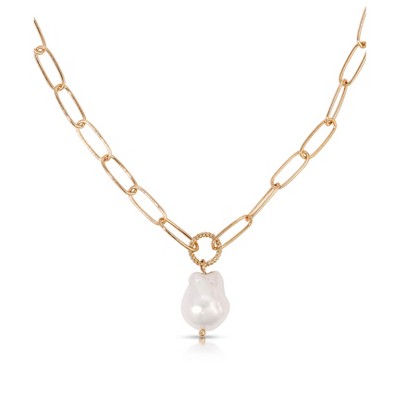 Single Pearl Chain Necklace - Ettika