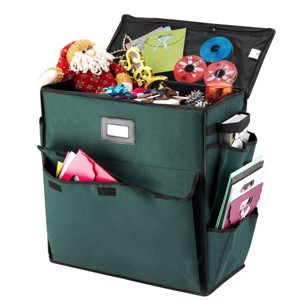 Elf Stor 20''X10''X20'' Wrapping Paper Storage Organizer Green - 1 of 4