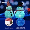 Lighted Christmas Snowman, 2 ft Winter Snowman Decorations with Built-in Lights, Black Hat, Scarf, Pre-Lit Outdoor Christmas Decor for Holiday Garden - 4 of 4