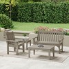 WestinTrends Malibu 4-Piece HDPE Outdoor Patio Furniture Couch Set - 2 of 4