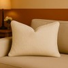 TopComfy Support Pillow Homey Cozy Textured Throw Pillow for Minimalist and Serene Interiors, Beige, 17"*17"*10" - 2 of 4