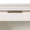 Storied Home Wood and Glass Wall Cabinet with Hooks: Modern Accent Cabinet, No Assembly Required - 4 of 4