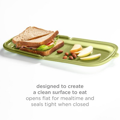 Ubbi Platemate Bundle Snack + Sandwich Reusable Food Storage Bags - Juniper & Olive - 2pk