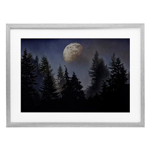 Stupell Industries Love And The Moon Framed Print Under Glass - 1 of 4