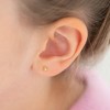 Girls' Dainty Triangle Screw Back 14k Gold Earrings - In Season Jewelry - 3 of 4