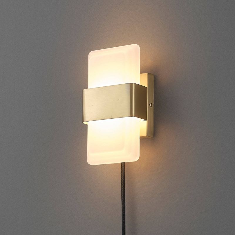Elowen 1-Light LED Integrated Wall Sconce with Frosted Acrylic Shade - Globe Electric, 5 of 10