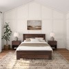 Plank+Beam Farmhouse Queen Bed with Panel Headboard, Solid Wood Platform Bed - 2 of 4