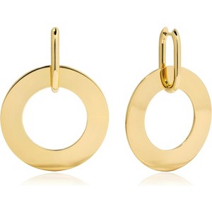 Fashion Large Disc Geometric Dangle Earrings for Women Statement Dangle Earrings Geometric Drop Earrings - 1 of 4