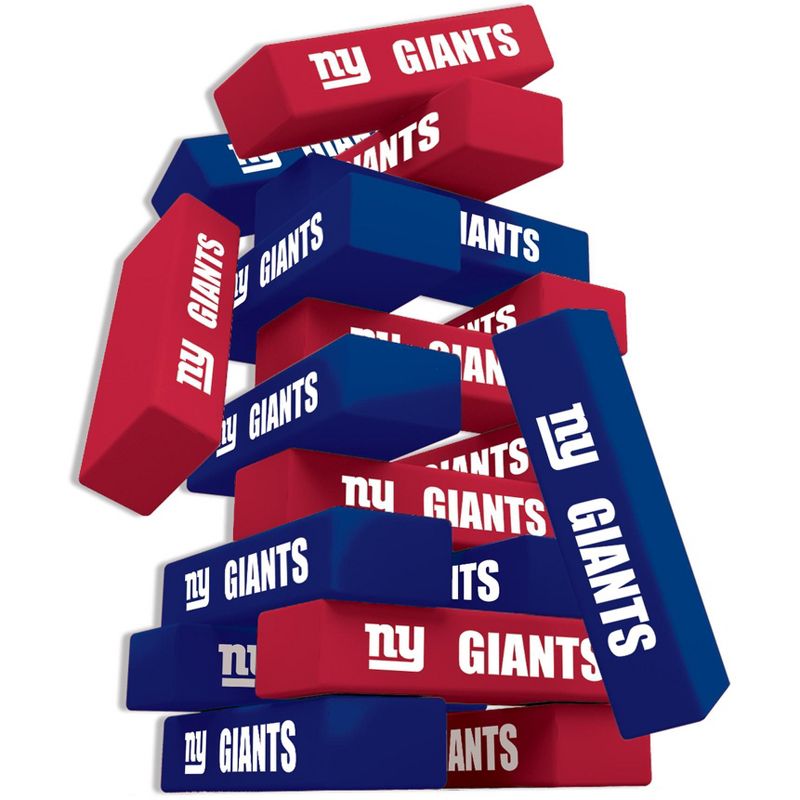 MasterPieces Real Wood Block Tumble Towers - NFL New York Giants, 3 of 6