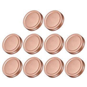 Unique Bargains Tin Plate Kitchen Storage Leakproof Regular Mouth Canning Lids 20 Pcs 2.76" - 1 of 4