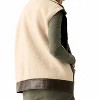 Women's Vegan Leather And Fleece Zip-up Motorcycle Vest - PROMESA - 3 of 3